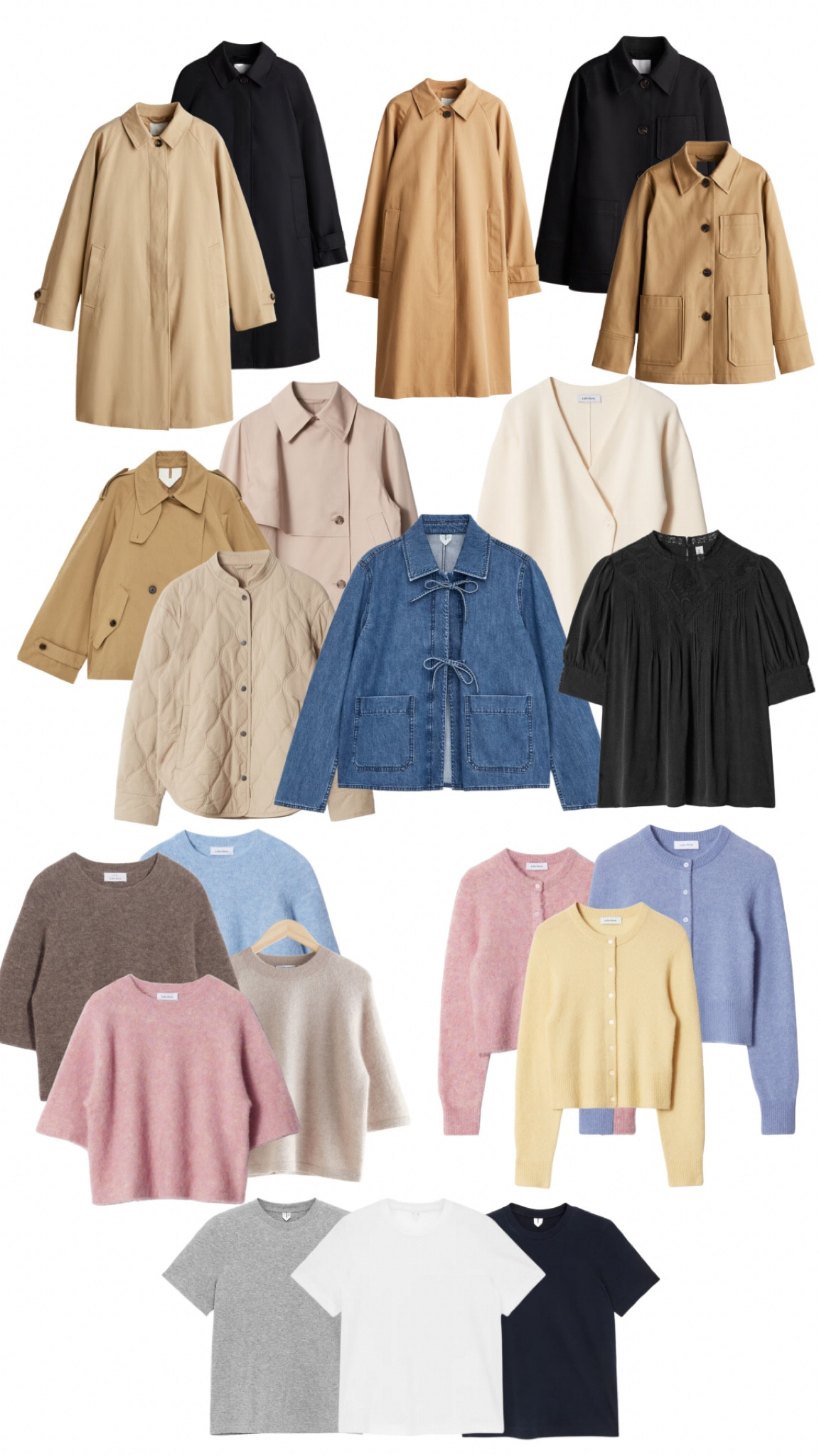 H&m sale, & other stories, cos, arket, basic t shirt, cotton t shirt, denim jacket, car coat, trench coat, transitional knitwear, butter yellow knitwear, spring cardigan, spring jumper, spring colours, pastel jumper, pastel knitwear

#LTKSeasonal #LTKstyletip #LTKeurope