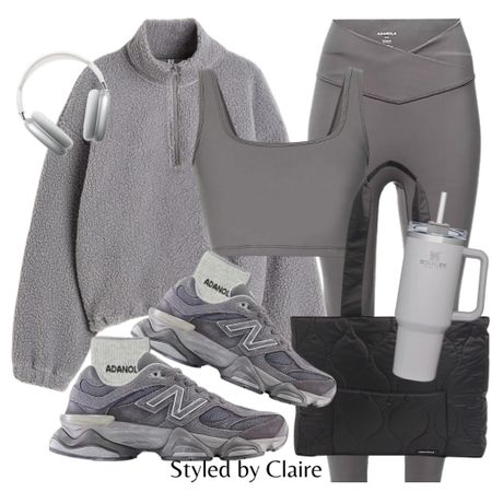 Christmas wishlist = anything from Adanola🥹
Tags: teddy borreguito jumper, sports bra and leggings grey, new balance 9060, nylon tote bag, Stanley cup. Fashion autumn winter inspo gym outfit activewear otoño athletic athleisure 

#LTKshoecrush #LTKfitness #LTKstyletip