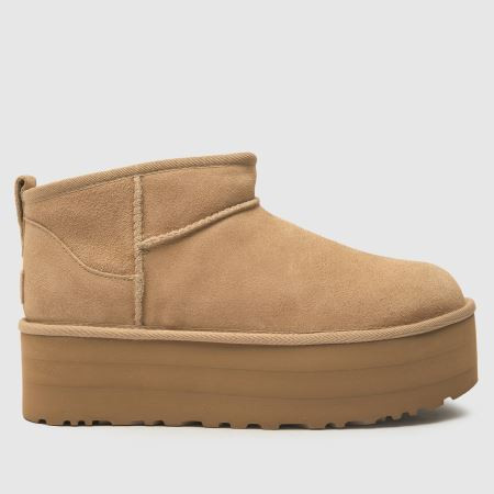 Womens Sand UGG Classic Ultra Mini Platform Boots | schuh | Schuh