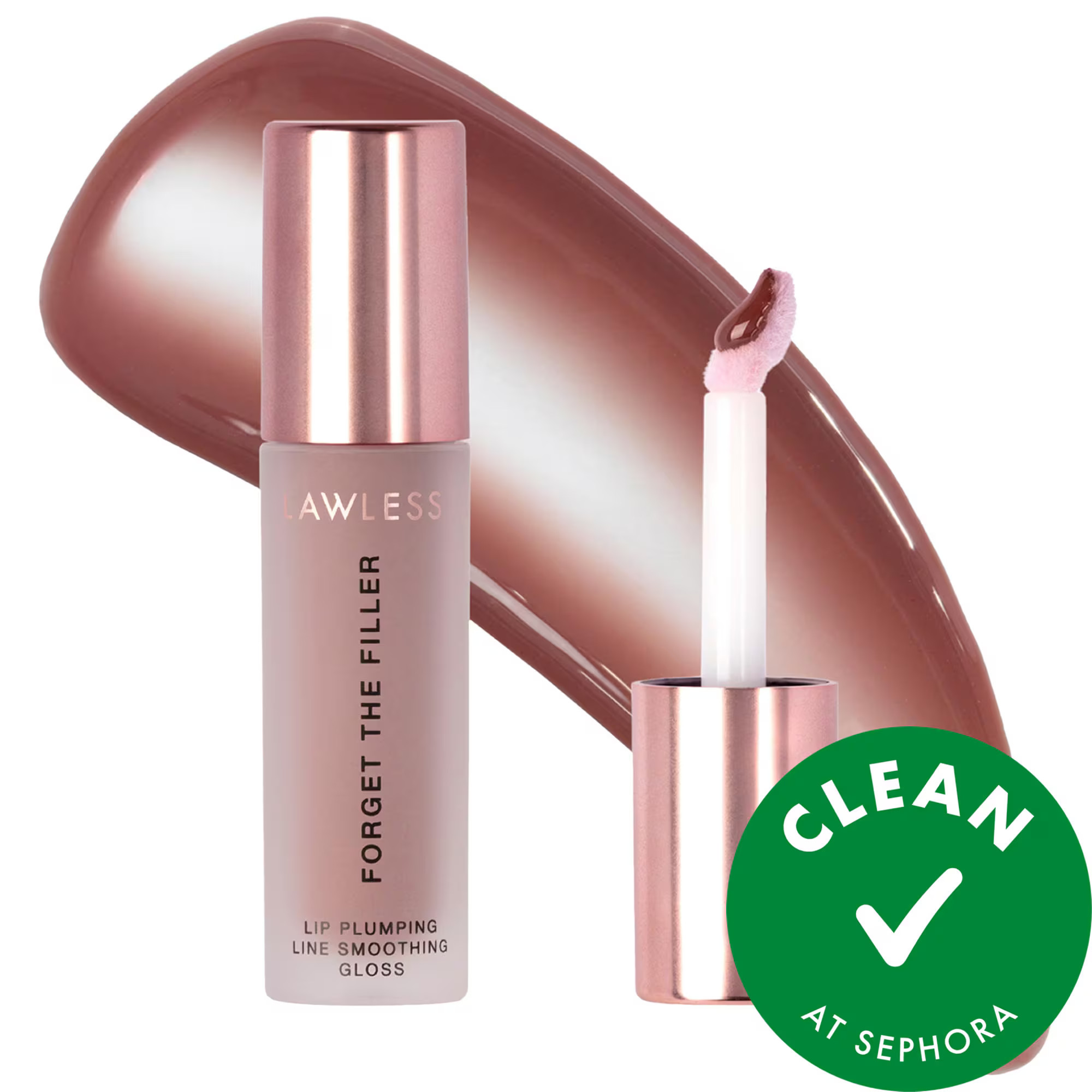 LAWLESS Forget The Filler Lip Plumper Line Smoothing Gloss George 0.11 oz / 3.3 mL | Sephora (US)