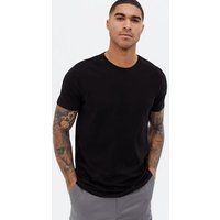 Men's Black Plain Short Sleeve T-Shirt New Look | New Look (UK)