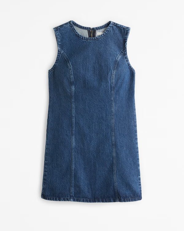 Denim Shift Mini Dress | Abercrombie & Fitch (US)