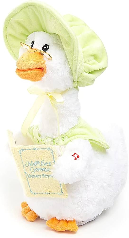 Cuddle Barn Mother Goose Animated Talking Musical Plush Toy, 14" Super Soft Cuddly Stuffed Animal... | Amazon (US)