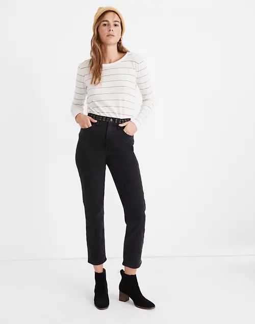 Classic Straight Jeans in Lunar Wash: Grommet Edition | Madewell
