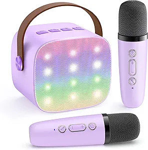 YLL Karaoke Machine for Kids, Portable Mini Speaker with 2 Wireless Microphones, 2026 TOP Kids Gi... | Amazon (US)