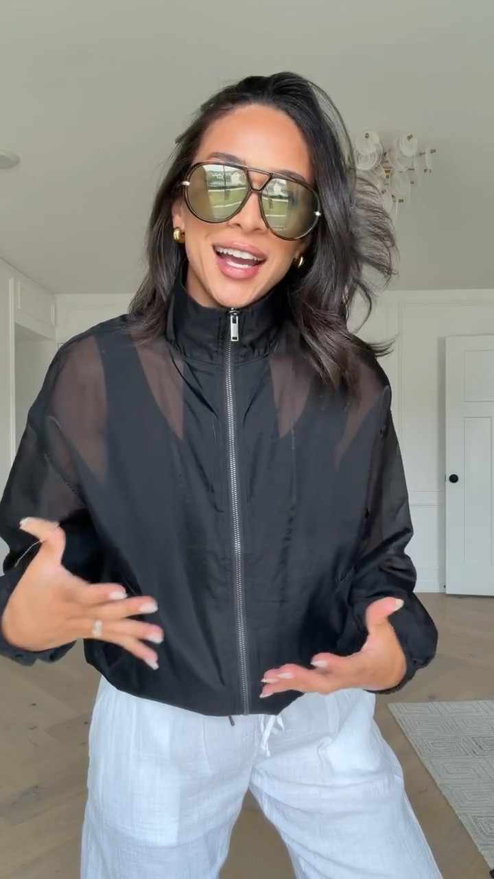 Use code NENAXSPANX to save 15% off your first Spanx order! 🖤 This jacket has an adjustable bottom so you can make it cinched! It’s the perfect light layer for spring and summer and comes in a gorgeous blue color too! Wearing size S jacket and size S barrel pants (on sale under $50!!) 

spanx outfit, summer outfit, errands outfit, loungewear, casual outfit, travel outfit, airport outfit

#LTKTravel #LTKSaleAlert
