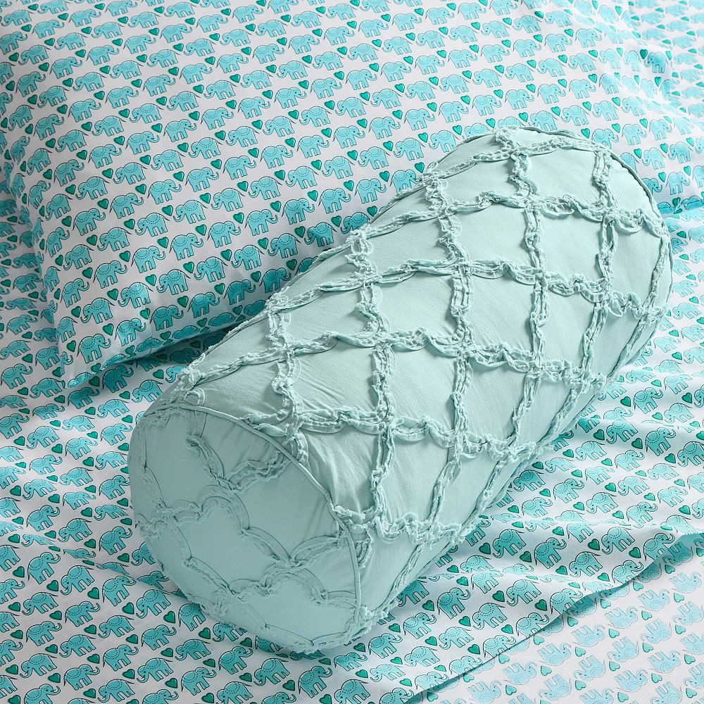 Roller Rabbit Jena Ruffle Bolster Pillow | Pottery Barn Teen
