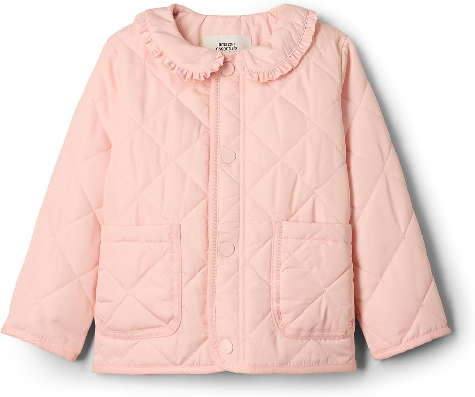 Amazon Essentials x Sofia Grainge Toddlers and Baby Girls' Midweight Field Jacket with Ruffle | Amazon (US)