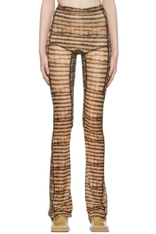 Orange & Black Halycon Trousers | SSENSE