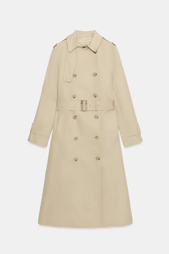 ZW COLLECTION WATER-REPELLENT TRENCH COAT WITH BELT | Zara UK