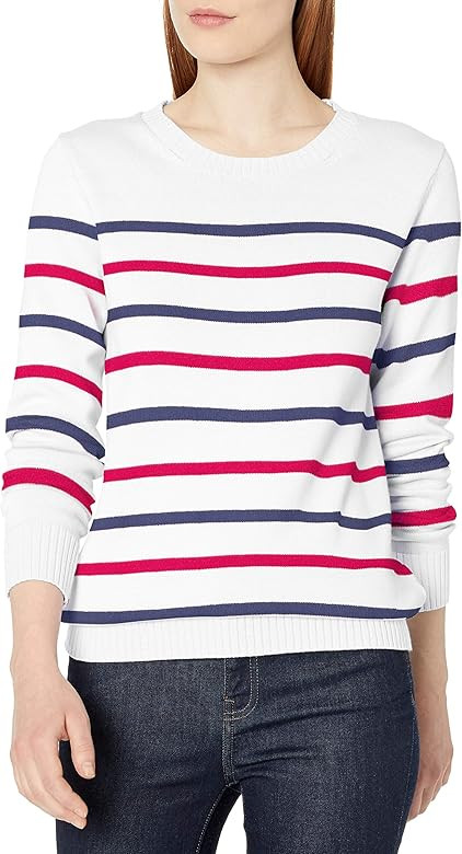 Amazon Essentials Women's 100% Cotton Crewneck Sweater | Amazon (US)