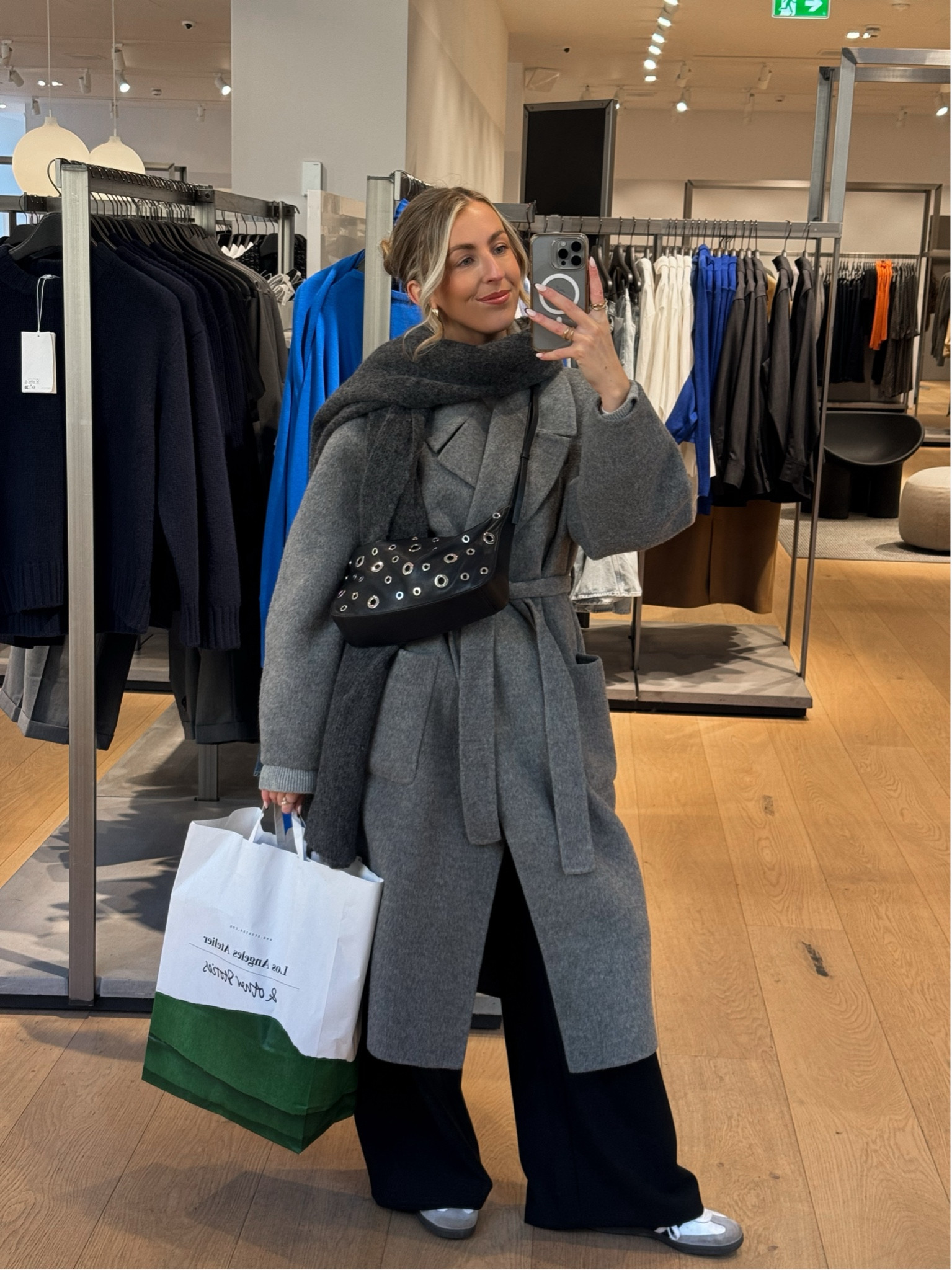 My favourite grey coat from &other stories has 20% off for Black Friday 🩶 

Grey coat, wool coat, winter coat, studded bag, adidas samba 


#LTKwinter #LTKsale #LTKCyberWeek