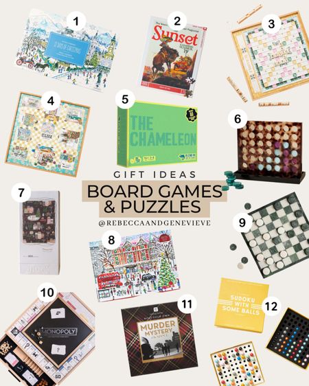 🎁 GIFT IDEAS: cute and fun board games and puzzles. 

#LTKfindsunder50 #LTKHoliday #LTKGiftGuide