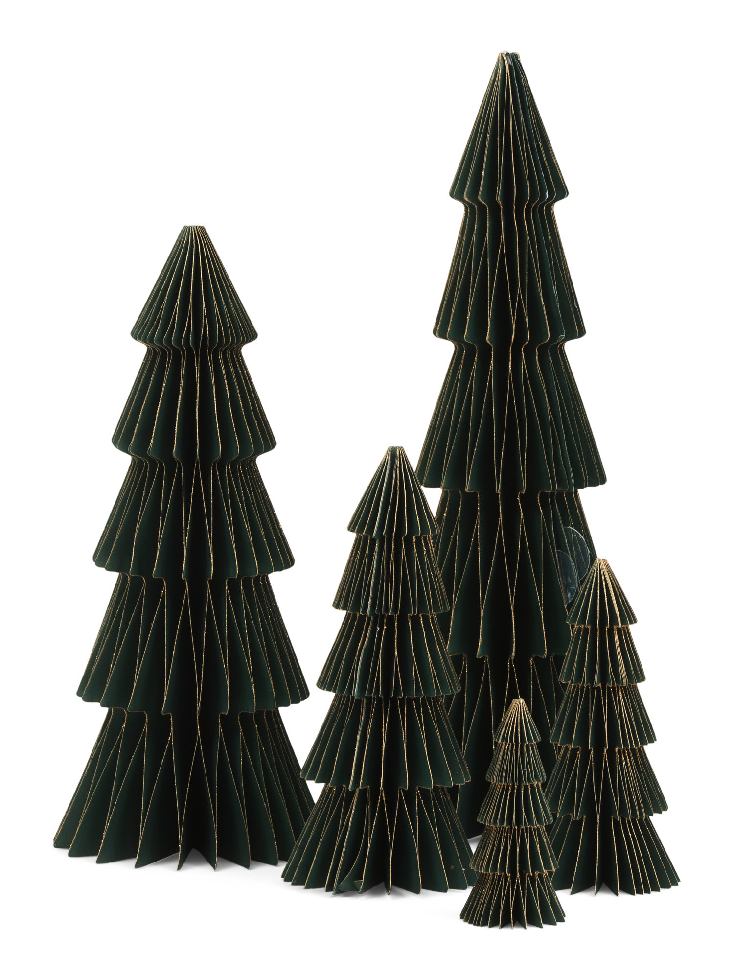 5pc Paper Christmas Tree Set | TJ Maxx