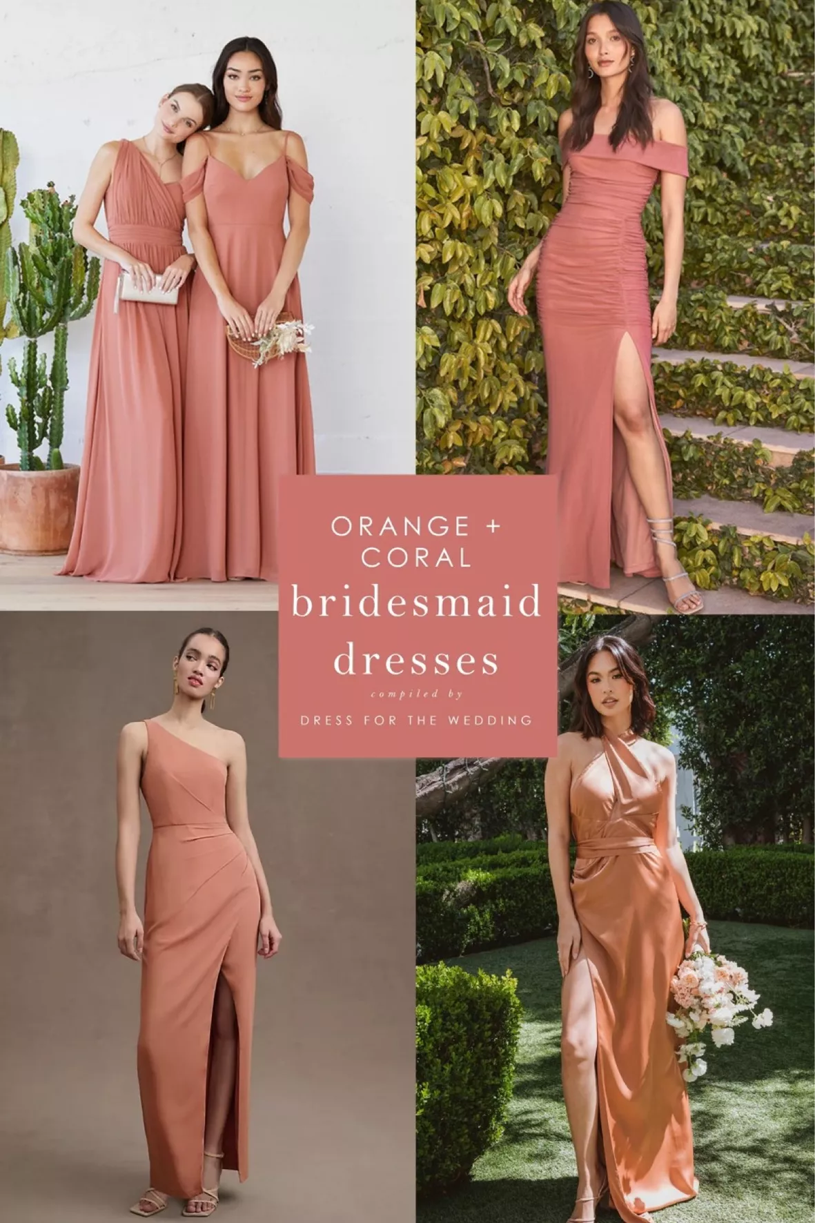 Grace Convertible Chiffon Bridesmaid Dress in Terracotta
