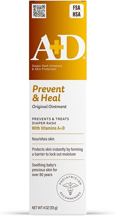 A+D Original Diaper Rash Ointment Prevents & Treats Diaper Rash, Moisturizing Skin Protectant wit... | Amazon (US)