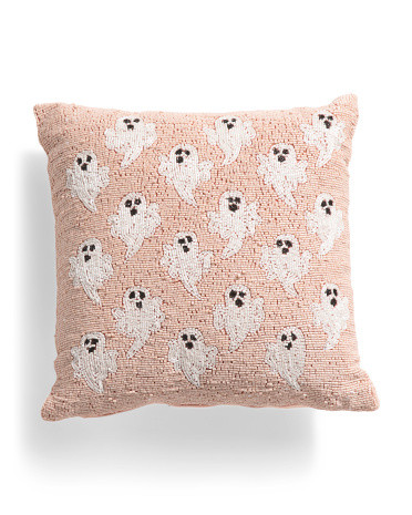 14x14 Beaded Ghost Pillow | Global Home | Marshalls | Marshalls