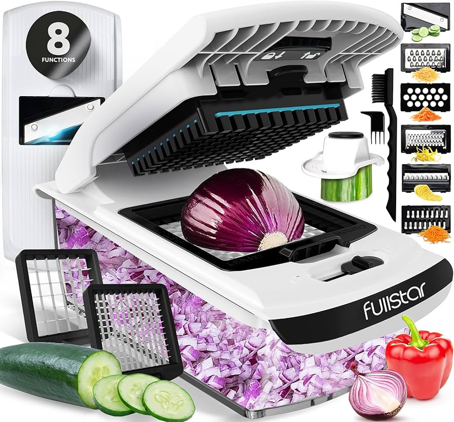Fullstar Vegetable Chopper - Food Chopper - Onion Chopper - Vegetable Slicer & Spiralizer - Veggi... | Amazon (US)