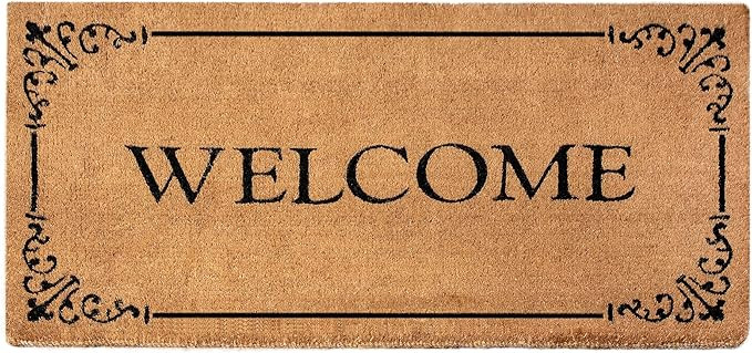 Landia Home Front Door Mat with Welcome Design, 100% Pure Coconut Coir, Indoor and Outdoor Entran... | Amazon (US)