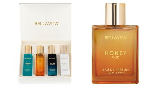 Women's Perfume Gift Set (4 x 0.68 fl. oz. & 3.4 fl. oz.) | Includes Honey Oud, Skai, Fresh, White Oud | Perfect for Men & Women | Woody, Floral, Sweet & Spicy Scents for Gifting & Daily Wear | Amazon (US)