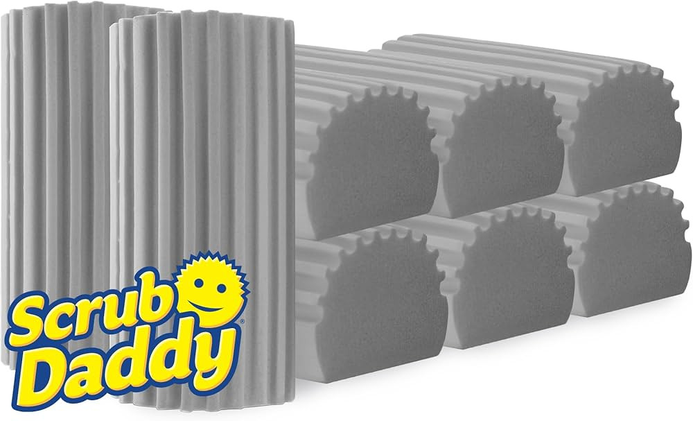 Damp Duster Dusting Sponge (8 Count) - Dust Remover for Household Cleaning - Scrub Daddy Duster f... | Amazon (US)