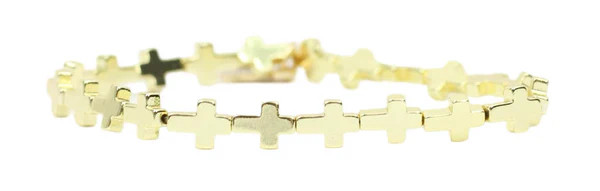 Stacker Stretch Bracelet - Gold Cross | Bourbon and Boweties