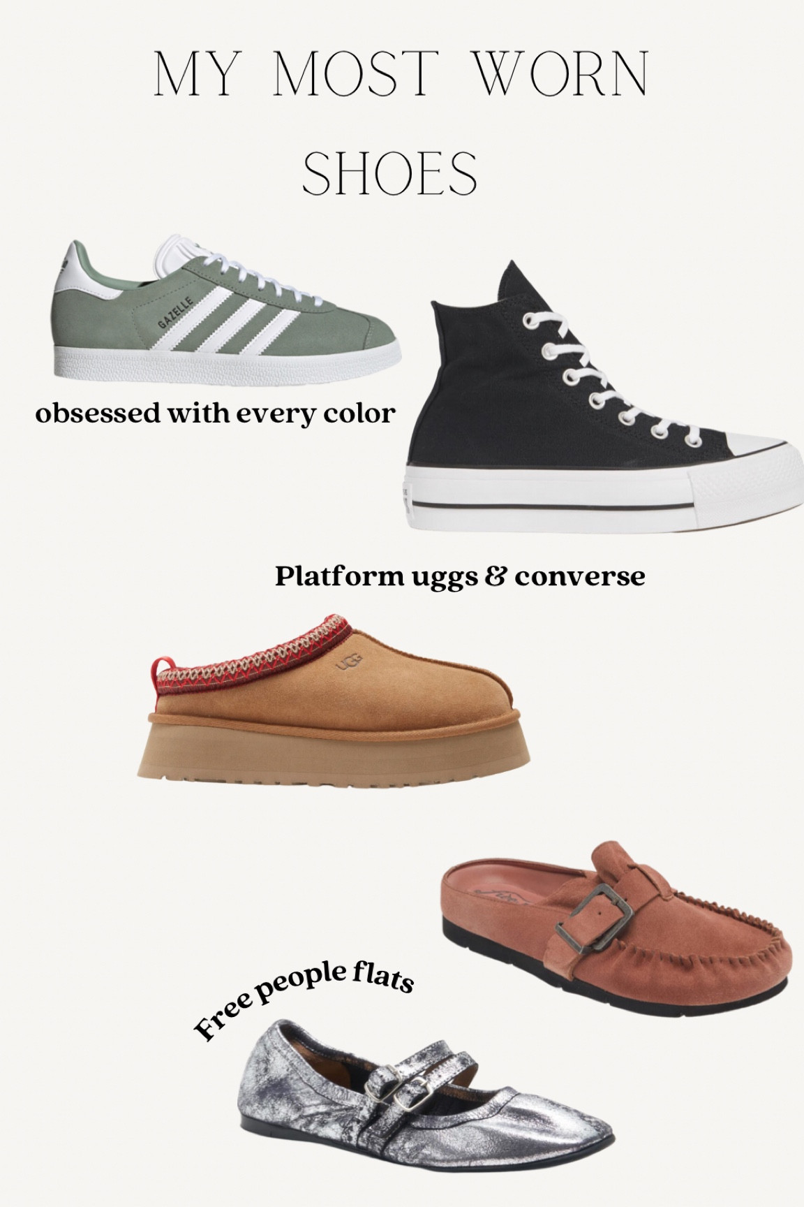 Fall shoe crush 

Here’s my most used shoes right now, that go with every outfit 

Easy mom style & wear to work 



#LTKstyletip #LTKshoecrush #LTKmidsize