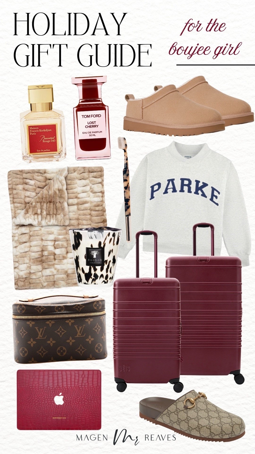 Gift guide for the boujee girl!

Holiday gifts, luggage, throw blanket, gifts for her, luxury gifts

#LTKCyberWeek #LTKGiftGuide #LTKHoliday