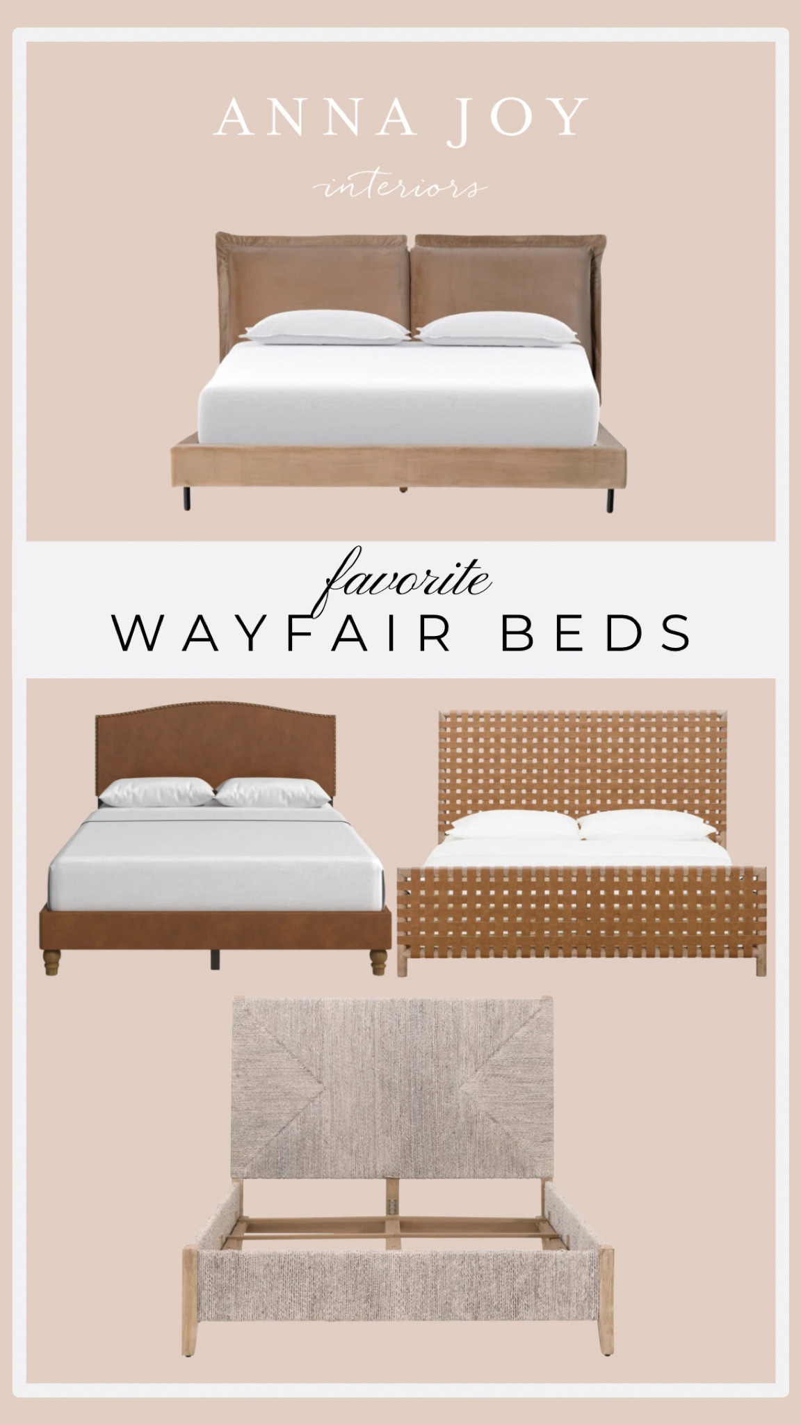 4 of our favorite neutral theme Wayfair bed frames 💕

#LTKHome #LTKStyleTip