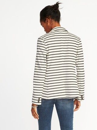 Classic Striped Knit Blazer for Women | Old Navy US