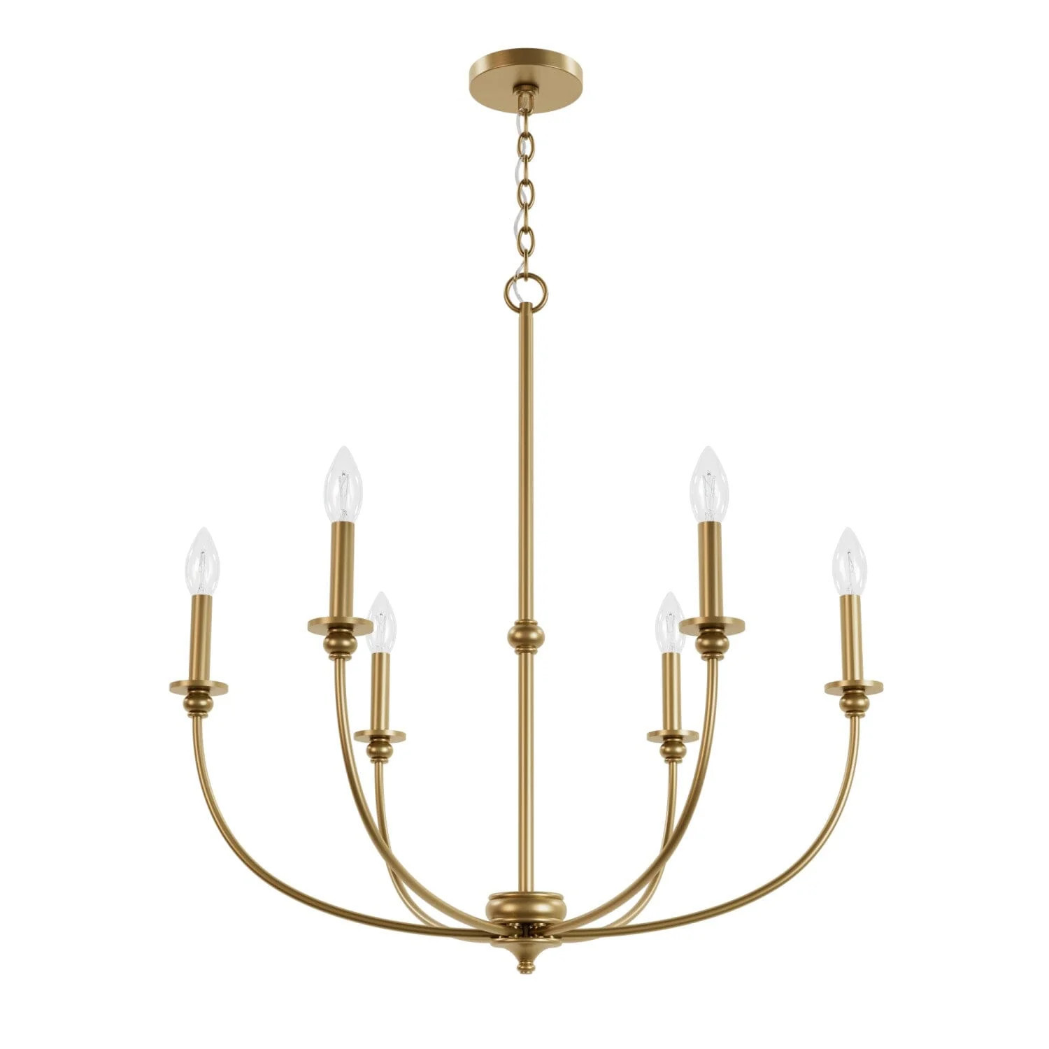 Hunter Southcrest 6 Light Chandelier Ceiling Light | Hunter Fan Company