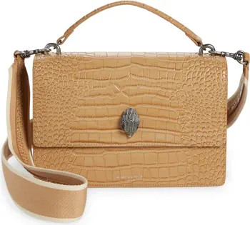Kurt Geiger London Shoreditch 1963 Large Croc Embossed Leather Shoulder Bag | Nordstrom | Nordstrom