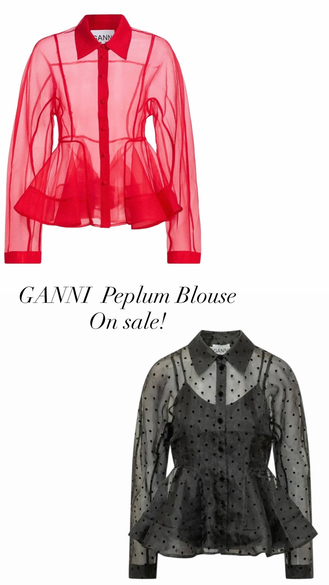 Peplum
Blouse on sale