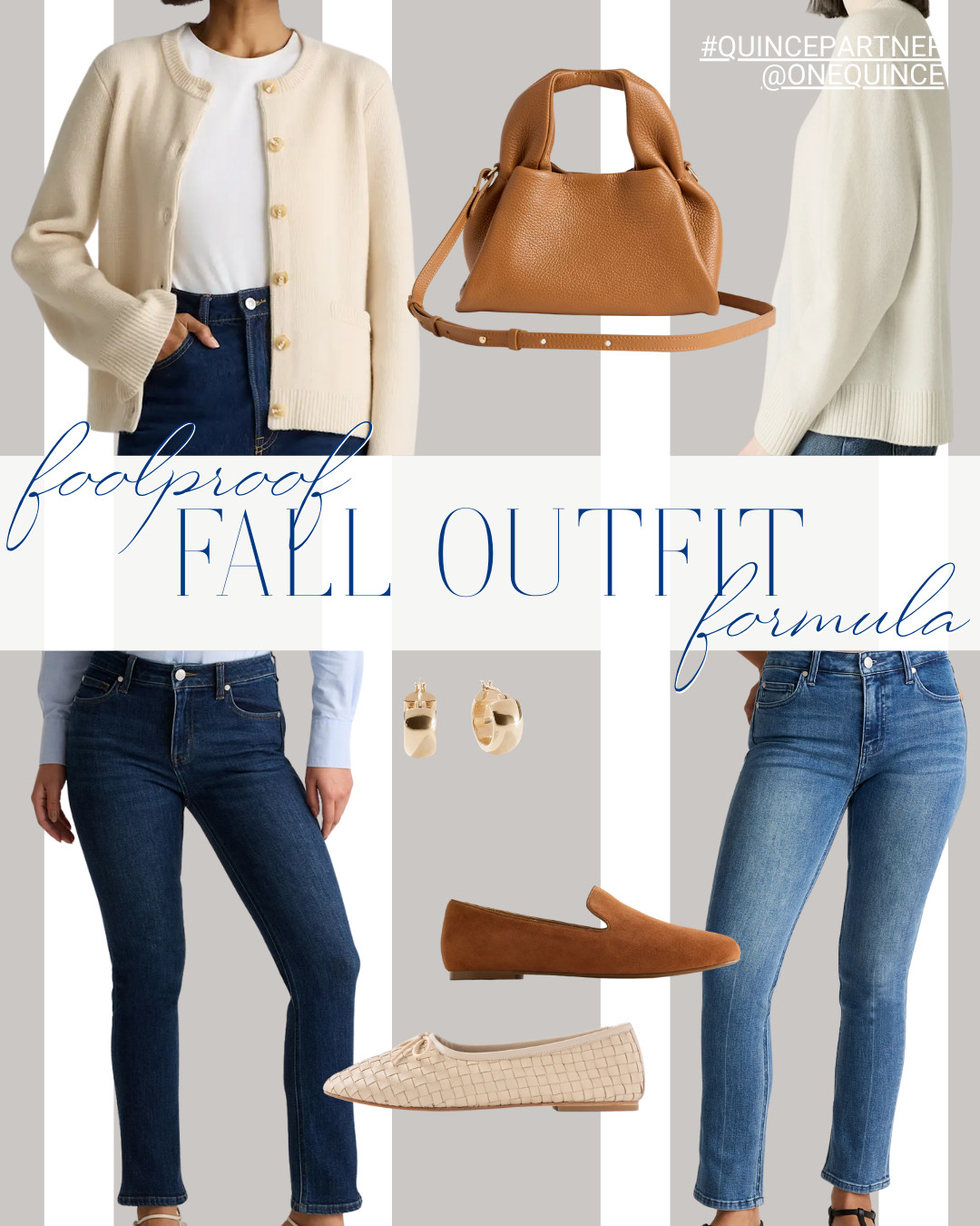 A foolproof fall uniform: cashmere on top, easy denim, and simple accessories – all from Quince. #QuincePartner @OneQuince 

 #LTKSeasonal #LTKSaleAlert #LTKFindsUnder100