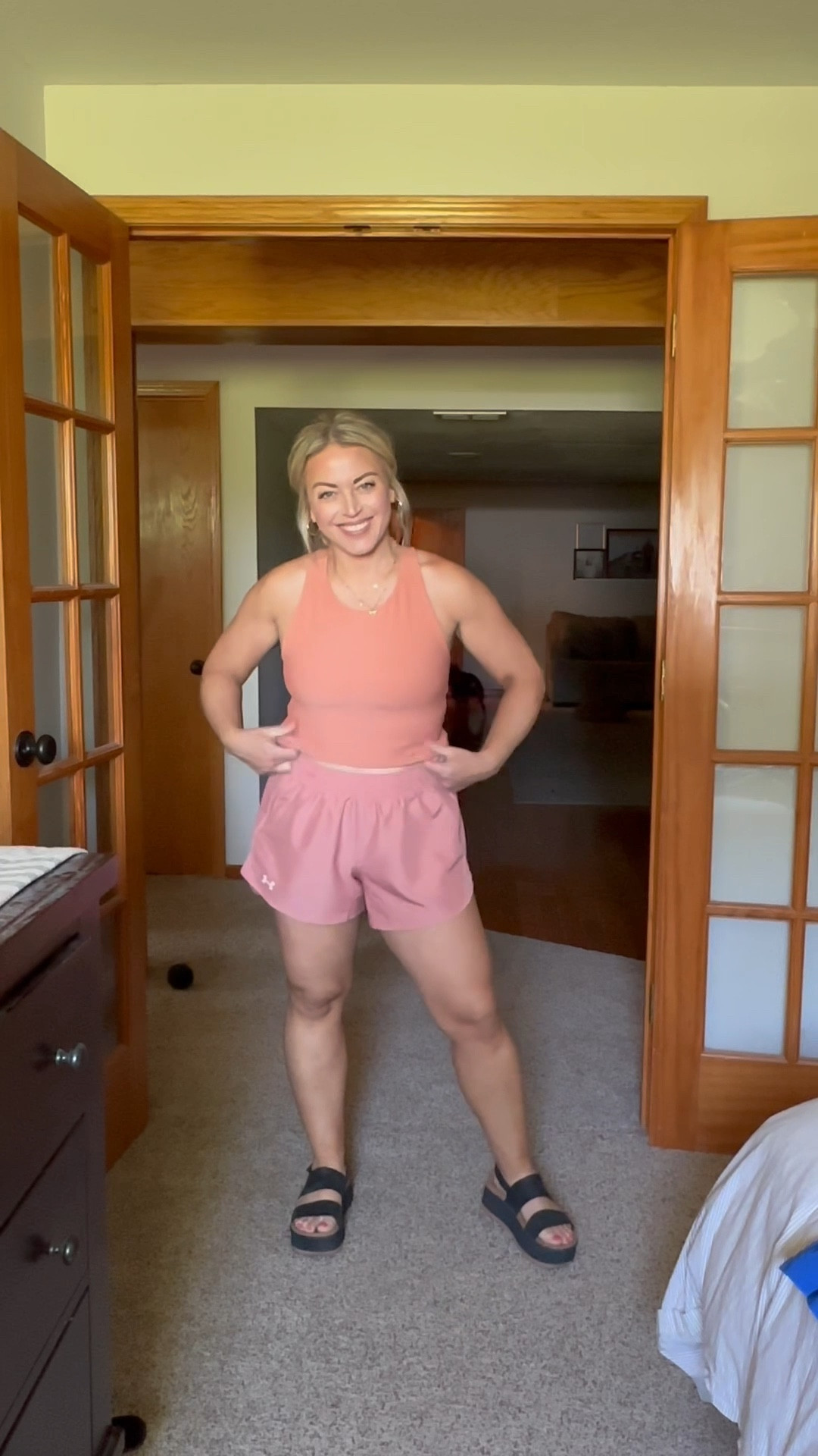 Call it what you want ✨ Everyday Summer Fit + Pink Neutral Perfection 

I actually threw a graphic tank over this combo and headed out to the baseball fields shortly after! 

Those @reef sandals remain my go-to summer shoes! I can dress them anyway I wish. They are so comfy, platform, and waterproof! Total package in one pair of shoes! 



#LTKActive #LTKShoeCrush #LTKStyleTip