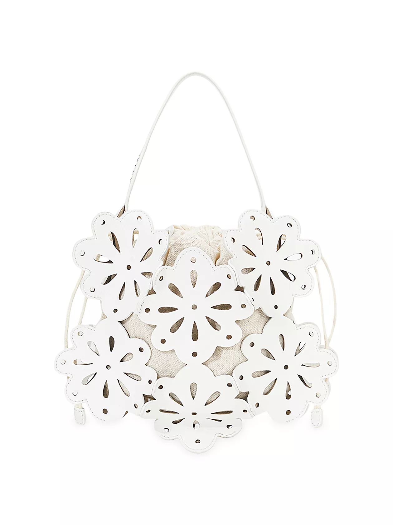 Flora Leather Basket Bag | Saks Fifth Avenue