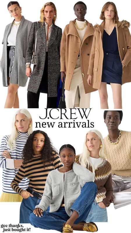 Best of coats and sweaters new arrivals at J.Crew! 

#LTKHoliday #LTKstyletip #LTKSeasonal