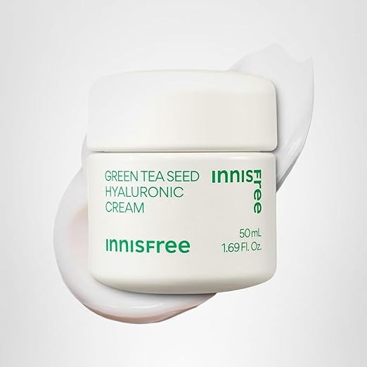 innisfree Green Tea Seed Hyaluronic Acid Cream with Barrier Boosting Complex & Ceramide, Hydratin... | Amazon (US)