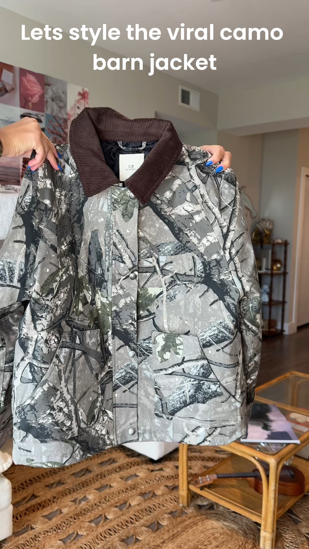 The viral camo barn jacket is my absolute favorite thing to style right now. Definitely have to make more videos styling this jacket, but I am so obsessed. There’s so many possibilities on how to style this.

#LTKSeasonal #LTKStyleTip #LTKGiftGuide