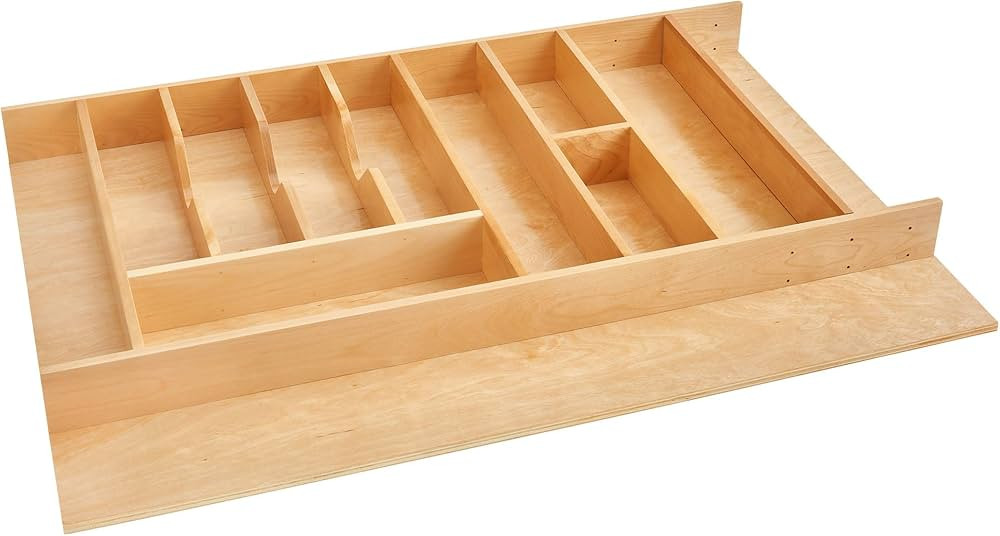 Rev-A-Shelf Trim-to-Fit Silverware Drawer Organizer For Kitchen Utensils, Cutlery Cabinet Storage... | Amazon (US)