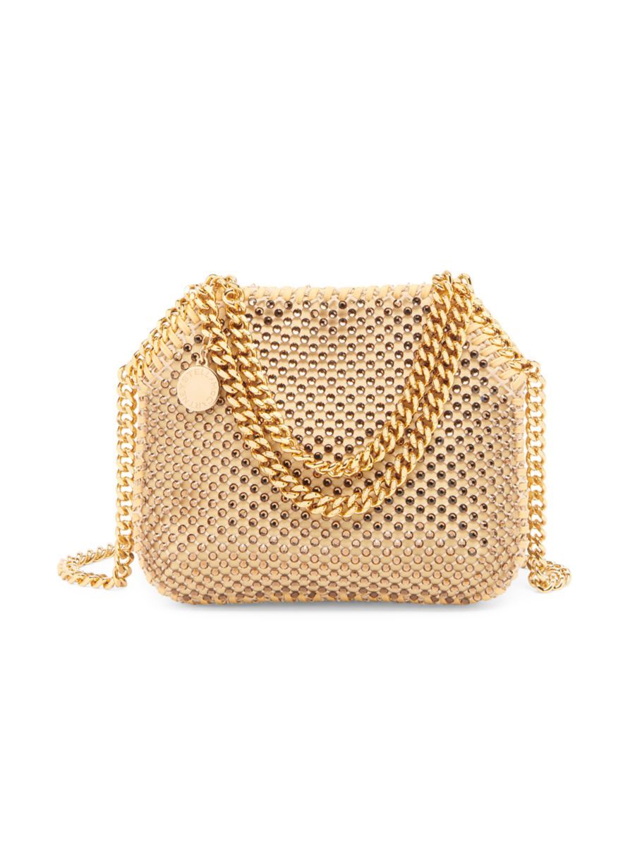 Stella McCartney Mini Falabella Crystal Mesh Shoulder Bag | Saks Fifth Avenue