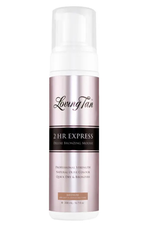 Loving Tan 2 Hour Express Deluxe Bronzing Mousse in Medium at Nordstrom, Size 4 Oz | Nordstrom