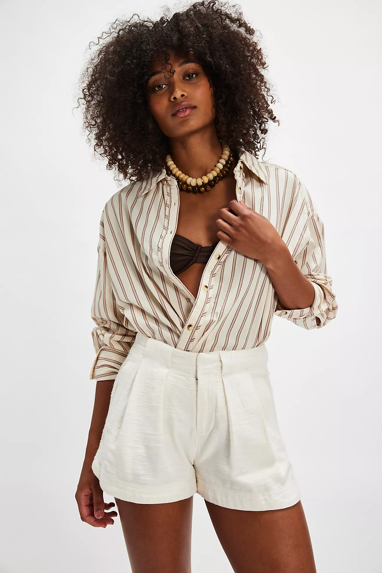 Rowan Pleated Chino Shorts | Free People (Global - UK&FR Excluded)