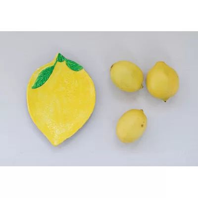 Gracie Oaks Reynosa Cast Iron Lemon Decorative Plate | Wayfair North America