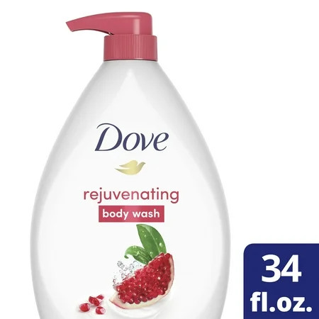 Dove Rejuvenating Body Wash Pomegranate and Hibiscus Tea Effectively Washes Away Bacteria While Nourishing Your Skin for Softer Smoother Skin Care After Just One Use 34 oz | Walmart (US)