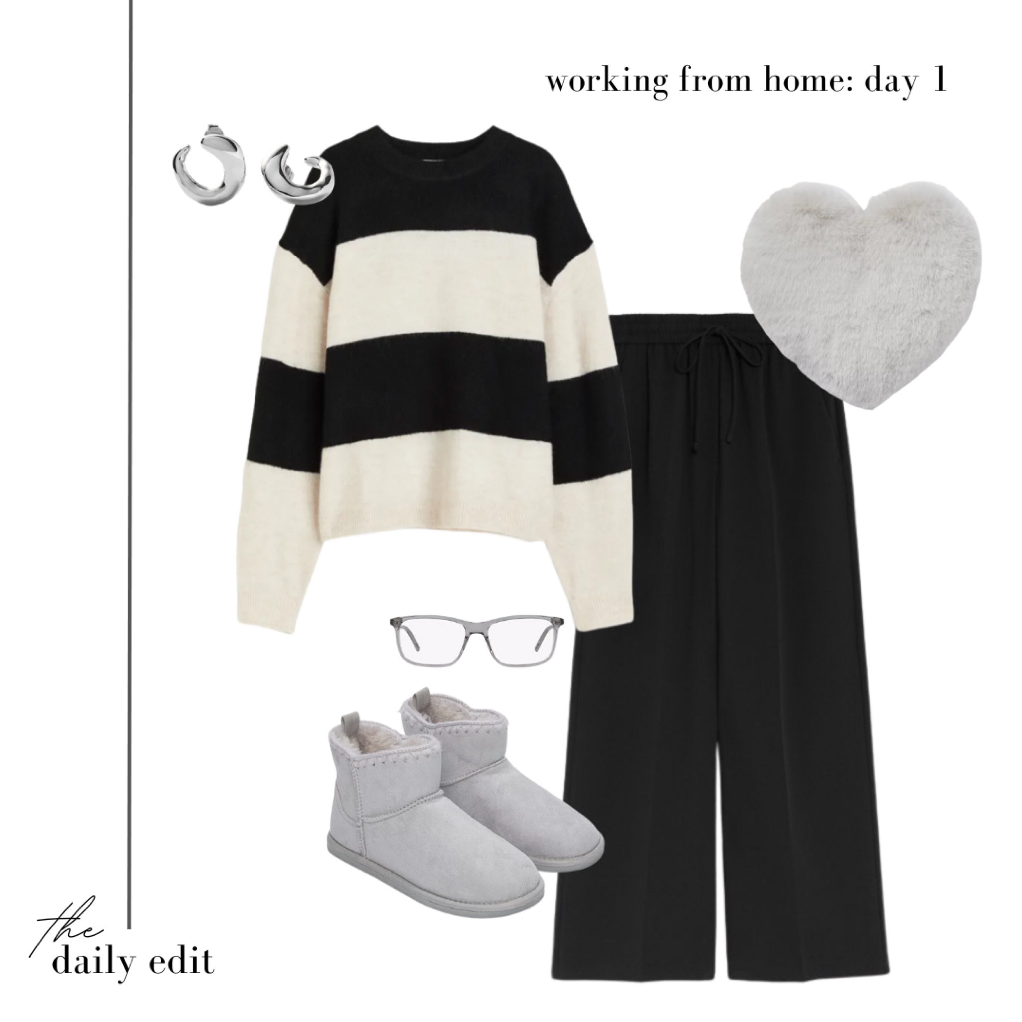 5 days of WFH outfits: Day One 👩🏼‍💻

Working from home outfit, what to wear today, neutral outfit, neutral style, stripe knitwear, The White Company, UGG slippers, grey slippers, grey glasses, silver jewellery, hot water bottle, autumn winter home wear, comfy outfit, casual outfit, wfh outfit, autumn outfit inspiration, outfit of the day, hmxme, school run style, October vibes, fall fashion trends, the daily edit

#LTKSeasonal #LTKeurope #LTKworkwear