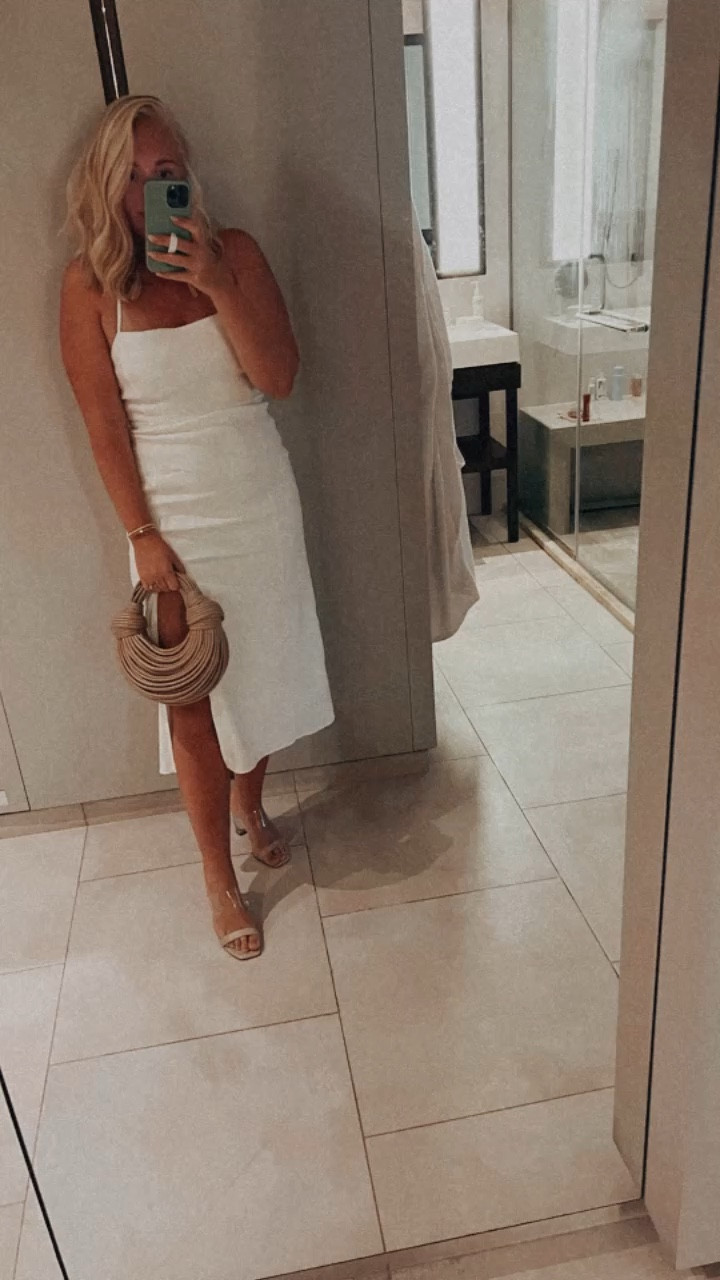 Vacation dress, white dress, date night 