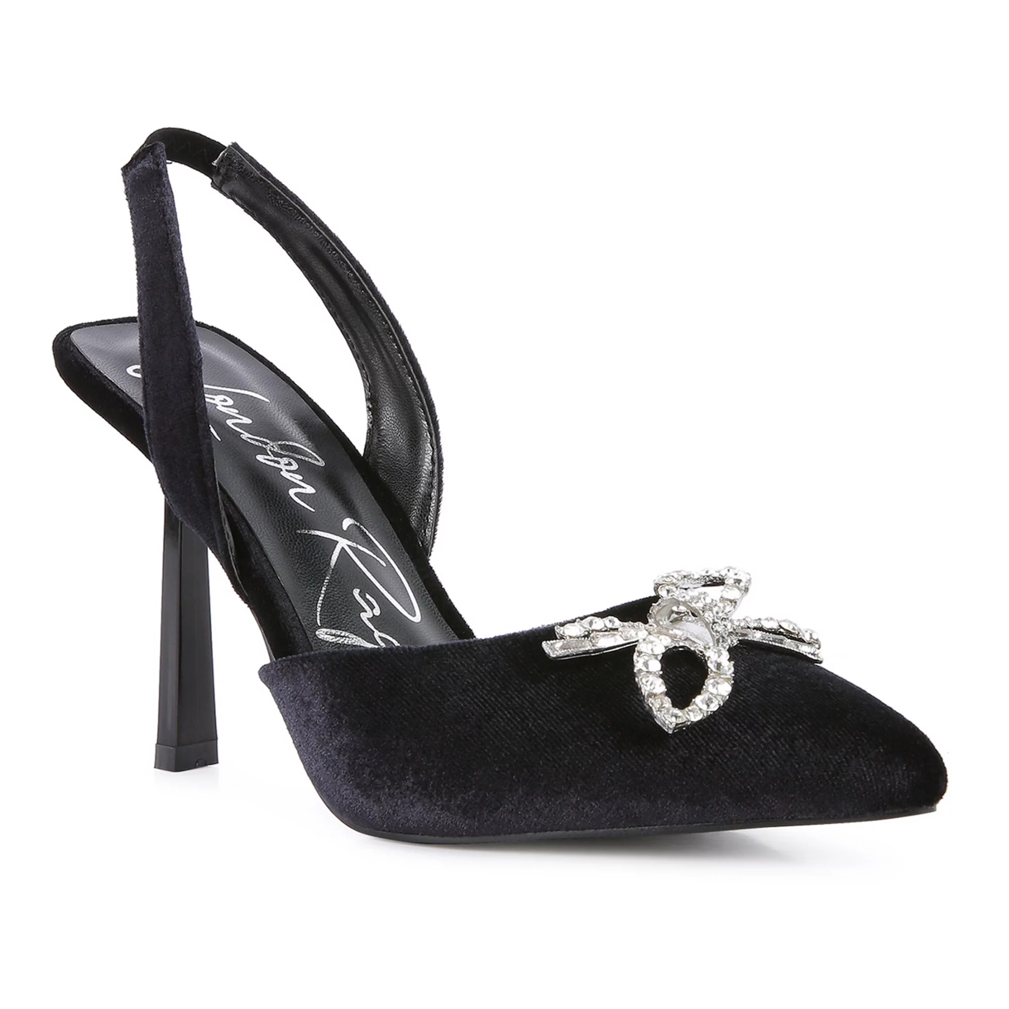 London Rag Firebird Velvet Embellished Slingback Heels | Kohl's