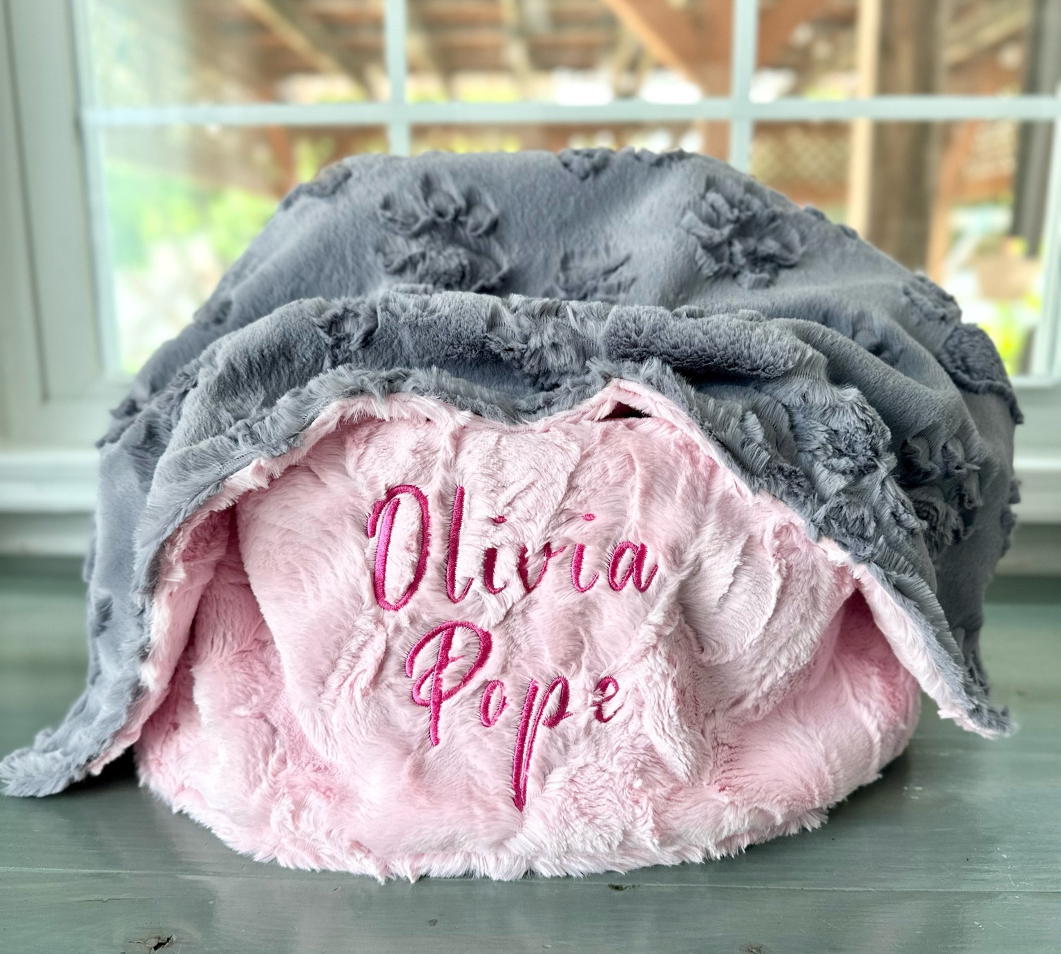 Made this blanket for a pup! Blush hide with hot pink thread and it’s gorgeous 😍

#LTKSale #LTKhome