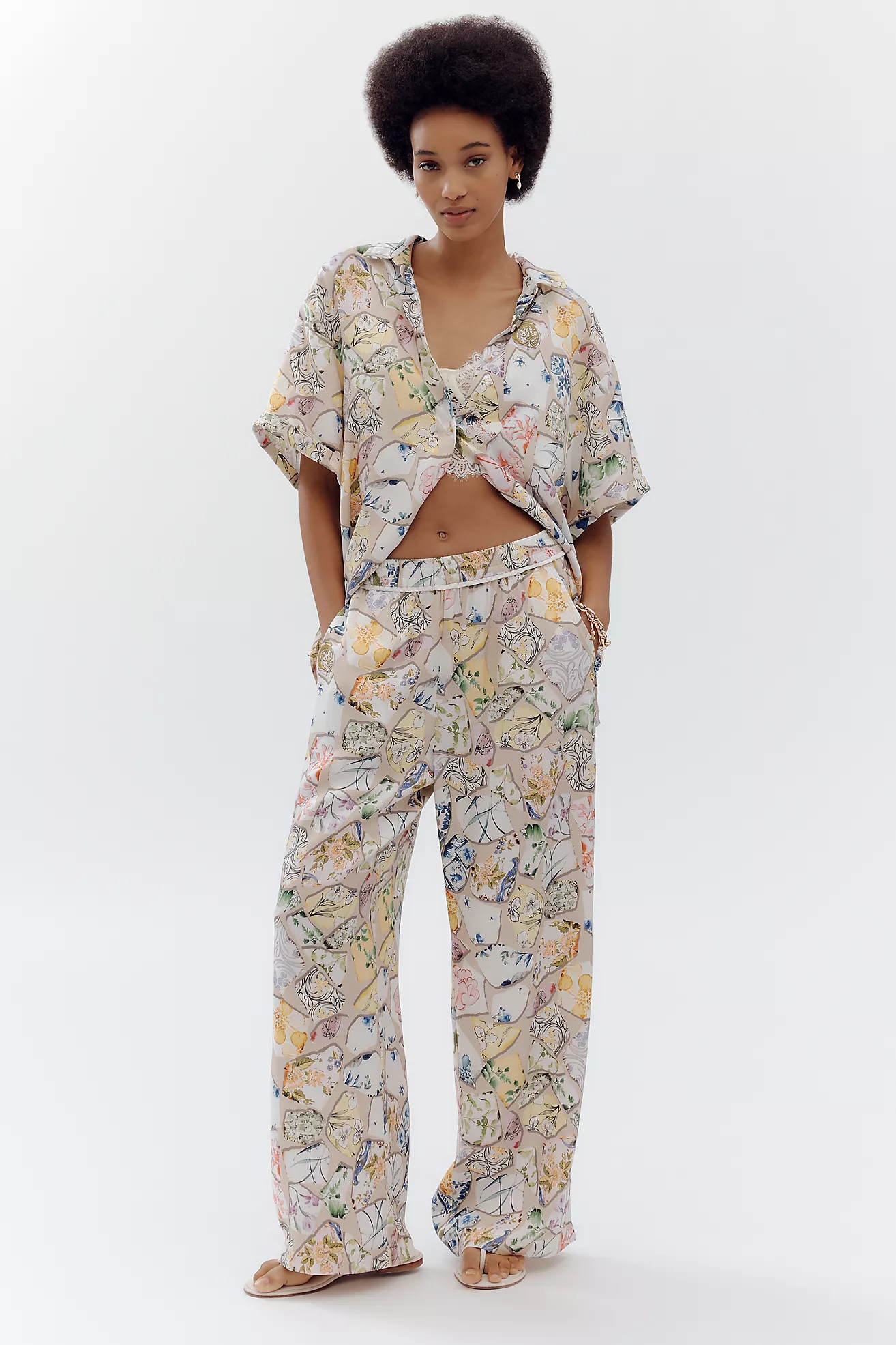 The Brooklin Wide-Leg Pull-On Pants: Printed Edition | Anthropologie (US)